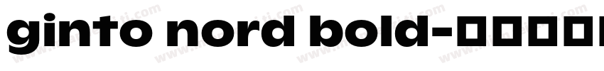 ginto nord bold字体转换